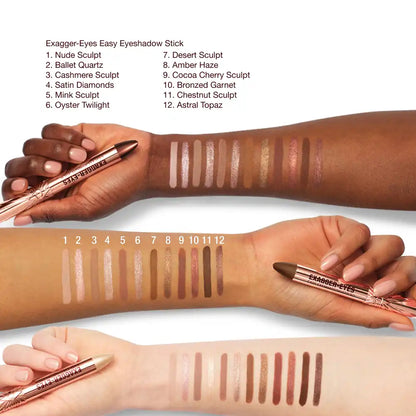 Exagger-Eyes Easy Eyeshadow Stick & Blender Brush Kit Eye Kit